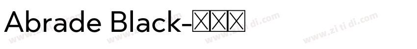 Abrade Black字体转换